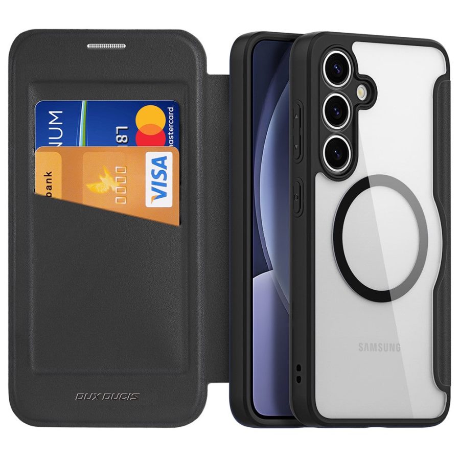 DUX DUCIS For Samsung Galaxy S25 Leather Case Skin X Pro Series Flip Cover Magnetic Case