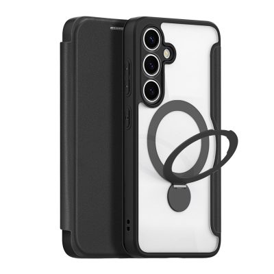 6601126835A-1 DUX DUCIS Skin X Pro Series For Samsung Galaxy S25 Leather Case Rotary Kickstand Cover Magnetic Case