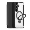 6601126836A-1 DUX DUCIS For Samsung Galaxy S25+ Leather Case Skin X Pro Series Rotary Kickstand Cover Magnetic Case