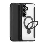 DUX DUCIS For Samsung Galaxy S25+ Leather Case Skin X Pro Series Rotary Kickstand Cover Magnetic Case