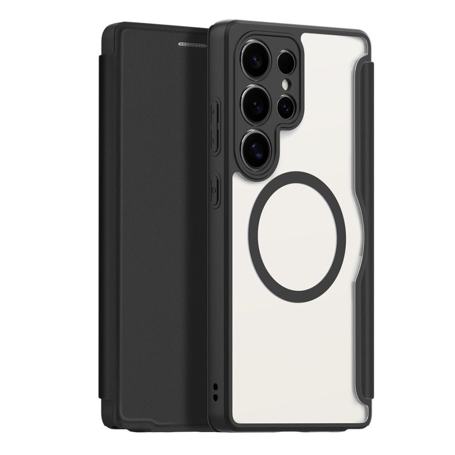 6601127367A-1 DUX DUCIS Skin X Pro Series For Samsung Galaxy S25 Ultra Leather Case Flip Cover Magnetic Case