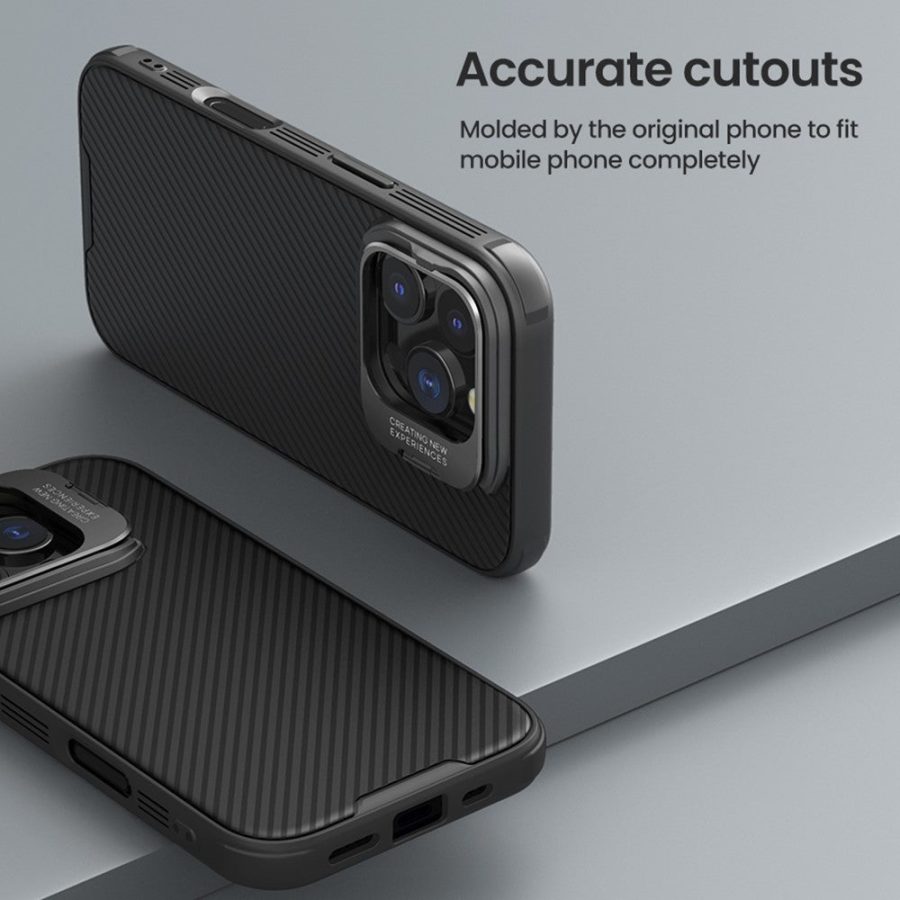 NILLKIN Camshield Prop Magnetic Series for iPhone 16 Pro Max Case Compatible with MagSafe TPU+PC Phone Cover with Lens Frame