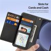6601130149A-7 DUX DUCIS Lawa Series For Samsung Galaxy S25+ Case Detachable Magnetic Cowhide Leather Cover Zipper Wallet
