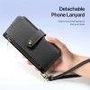 6601130150A-11 DUX DUCIS Lawa Series For Samsung Galaxy S25 Ultra Case Detachable Magnetic Cowhide Leather Cover Zipper Wallet