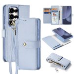 DUX DUCIS Lawa Series For Samsung Galaxy S25 Ultra Case Detachable Magnetic Cowhide Leather Cover Zipper Wallet