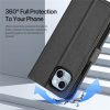 6601130605A-10 DUX DUCIS For iPhone 15 Plus Case Lawa Series Detachable Magnetic Cowhide Leather Cover Zipper Wallet