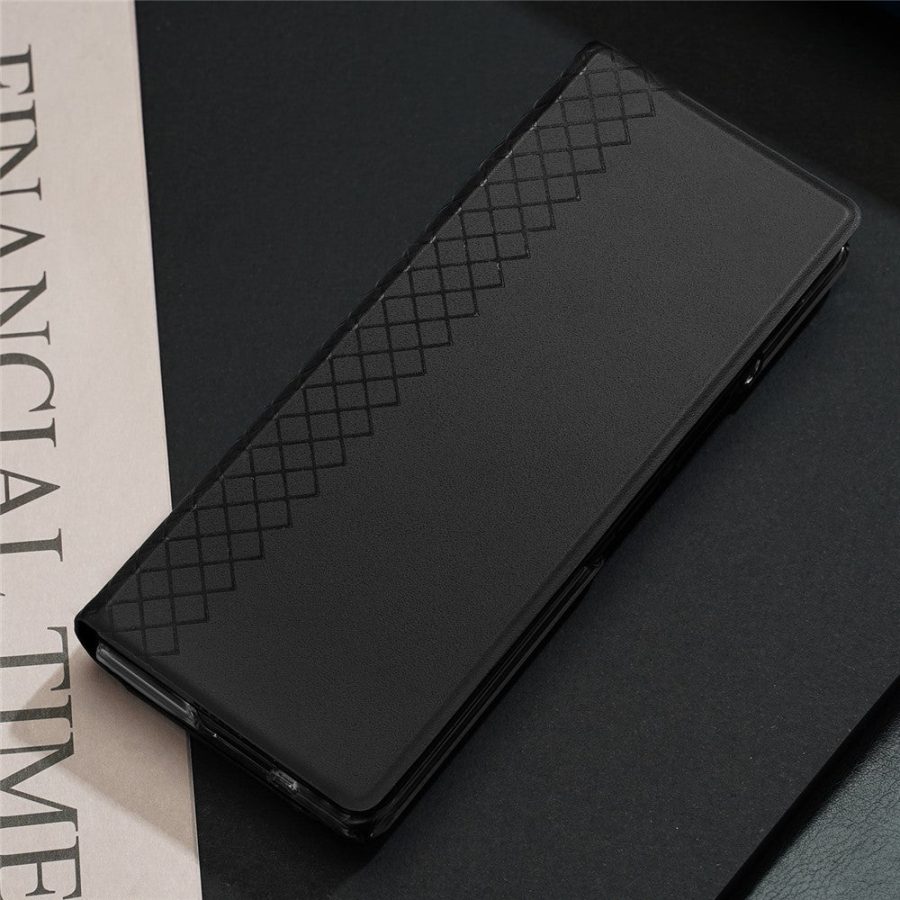 6601134553A-10 DUX DUCIS For Samsung Galaxy Z Fold Special Cases with Card Slot Bril Series Leather Phone Cover Stand
