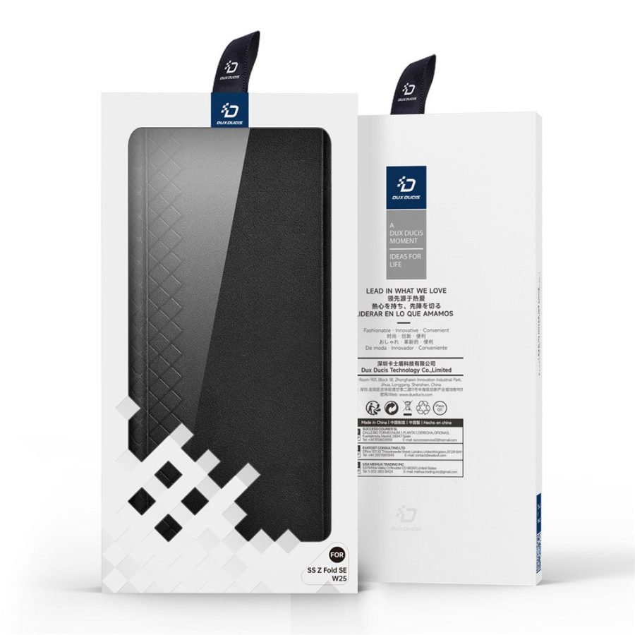 6601134553A-11 DUX DUCIS For Samsung Galaxy Z Fold Special Cases with Card Slot Bril Series Leather Phone Cover Stand
