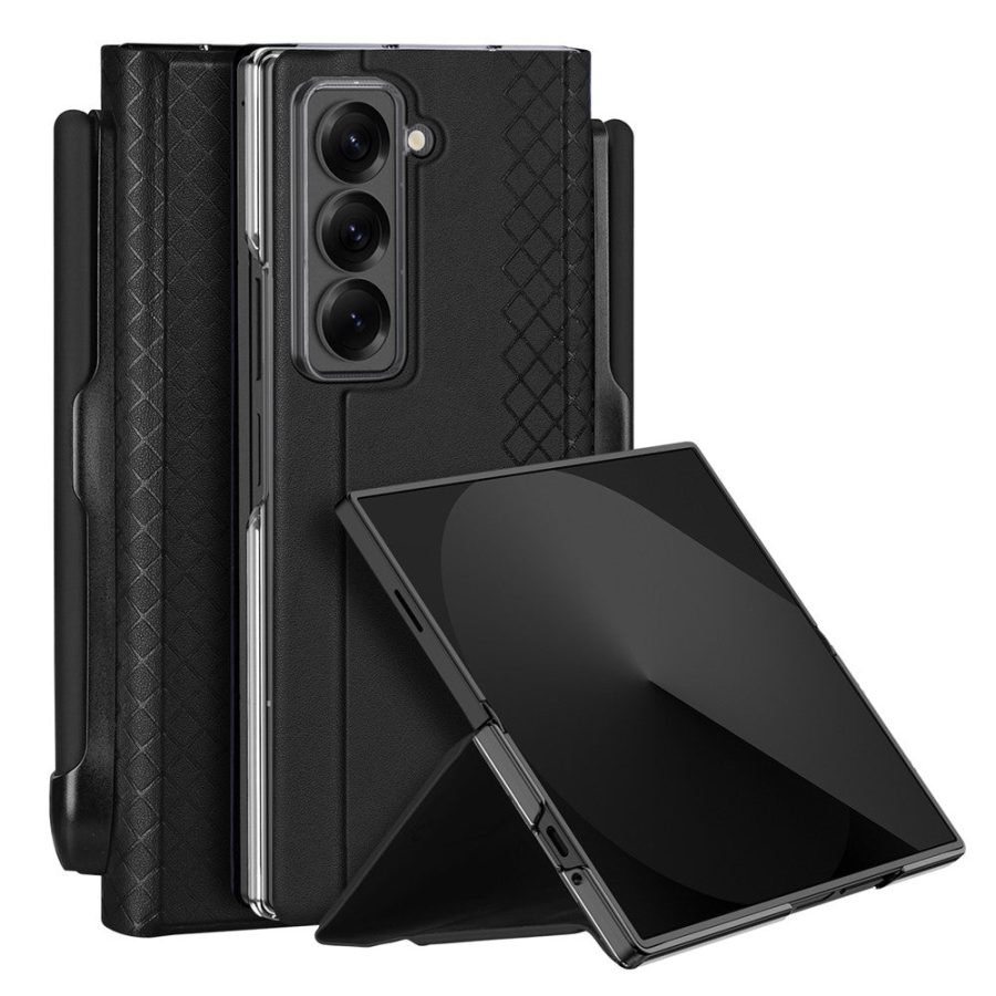 DUX DUCIS For Samsung Galaxy Z Fold Special Case Bril Series Leather Stand Phone Cover with Pen Holder