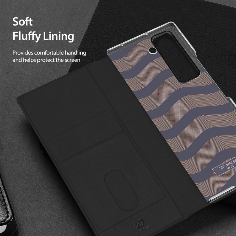 DUX DUCIS For Samsung Galaxy Z Fold Special Case Bril Series Leather Stand Phone Cover with Pen Holder