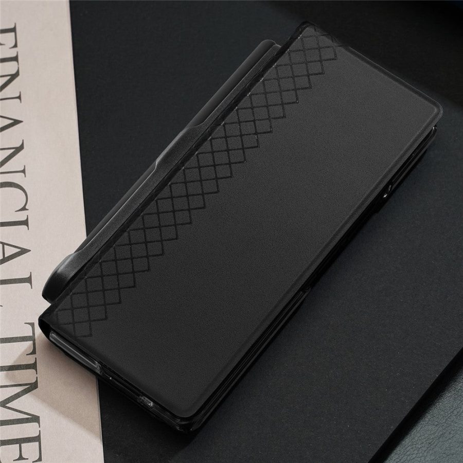 DUX DUCIS For Samsung Galaxy Z Fold Special Case Bril Series Leather Stand Phone Cover with Pen Holder