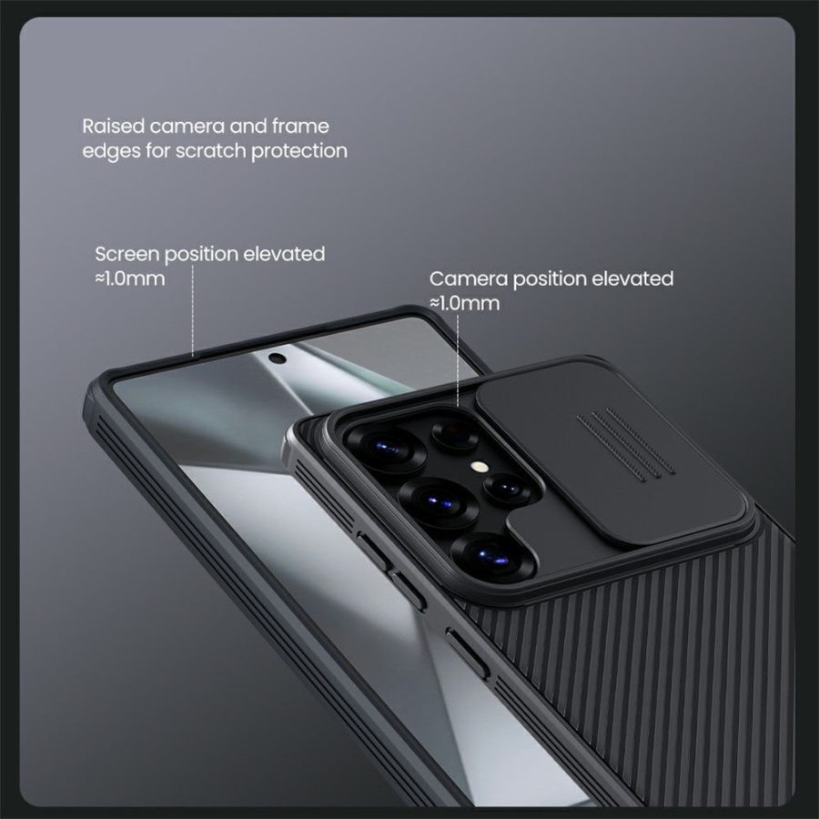 NILLKIN Camshield Pro for Samsung Galaxy S25 Ultra Magnetic Case TPU - PC Phone Cover with Slider Camera