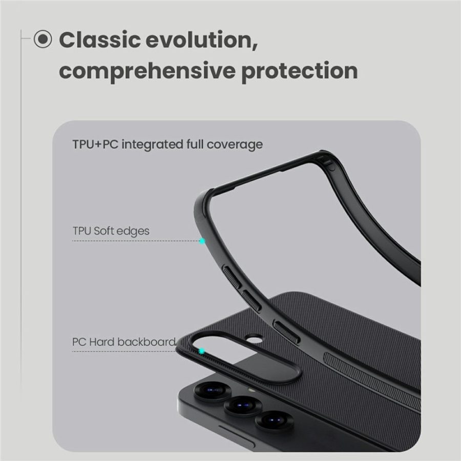6601135042A-8 NILLKIN Frosted Shield Pro For Samsung Galaxy S25 Case Matte PC - TPU Phone Cover