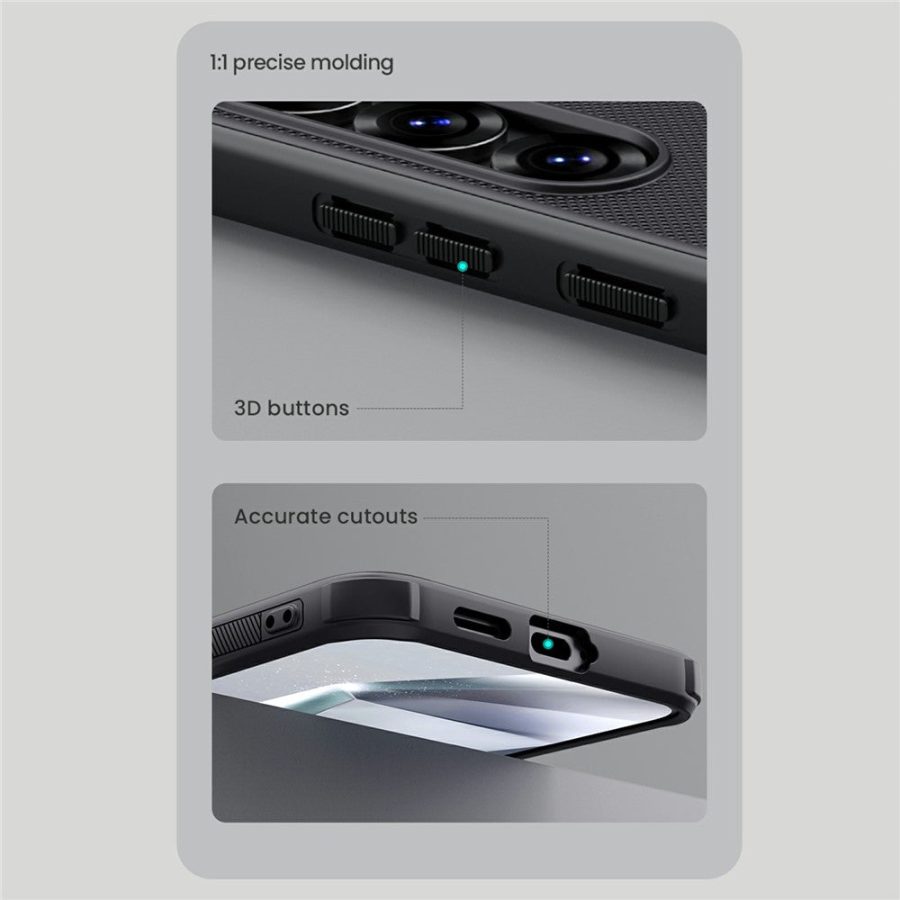 6601135043A-17 NILLKIN Frosted Shield Pro For Samsung Galaxy S25+ Case Matte PC - TPU Phone Cover