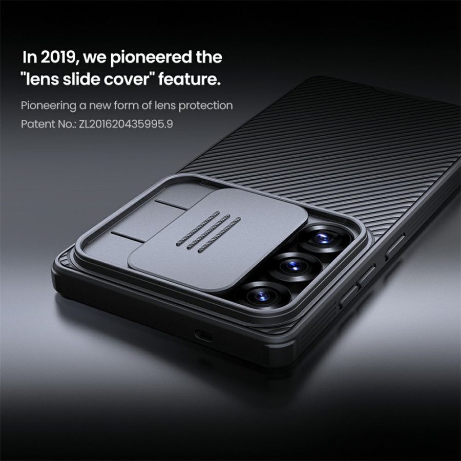 6601135161A-6 NILLKIN Camshield Pro Series for Samsung Galaxy S25 Ultra Case PC - TPU Slide Camera Lid Phone Cover