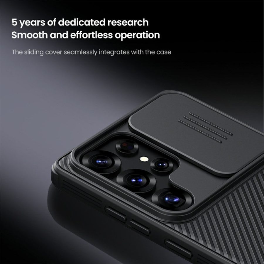 6601135161A-7 NILLKIN Camshield Pro Series for Samsung Galaxy S25 Ultra Case PC - TPU Slide Camera Lid Phone Cover
