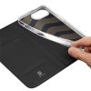 6601137797A-7 DUX DUCIS Skin Pro Series For iPhone 17e / 16e Case Leather Stand Cover Card Holder