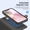 DUX DUCIS Lawa Series For iPhone 17e / 16e Case Detachable Magnetic Cowhide Leather Cover Zipper Wallet