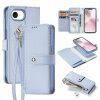 DUX DUCIS Lawa Series For iPhone 17e / 16e Case Detachable Magnetic Cowhide Leather Cover Zipper Wallet