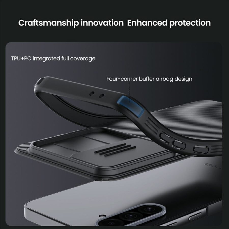 NILLKIN Camshield Pro for Samsung Galaxy A36 Magnetic Case TPU - PC Phone Cover with Slider Camera