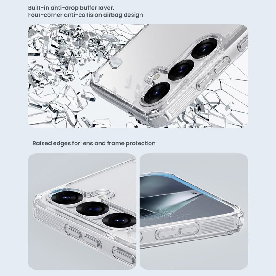 6601138940A-8 NILLKIN Pro Series for Samsung Galaxy S25 Case TPU - PC Crystal Clear Phone Case