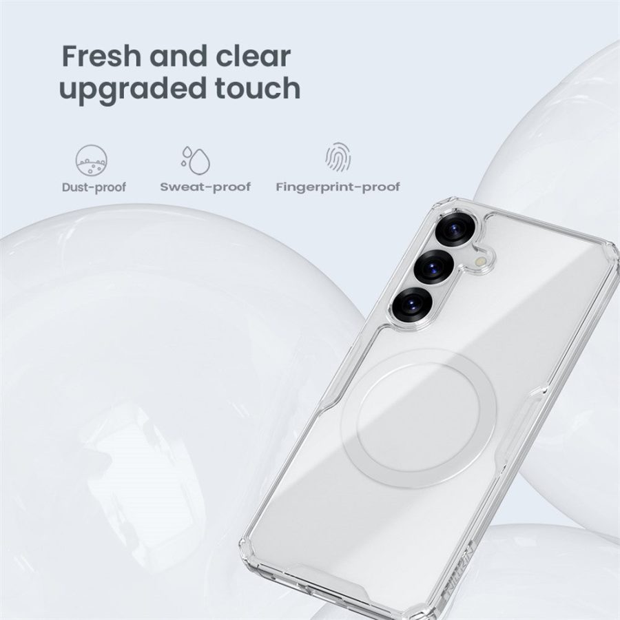 NILLKIN Pro Series for Samsung Galaxy S25 Magnetic Case TPU - PC Clear Phone Cover
