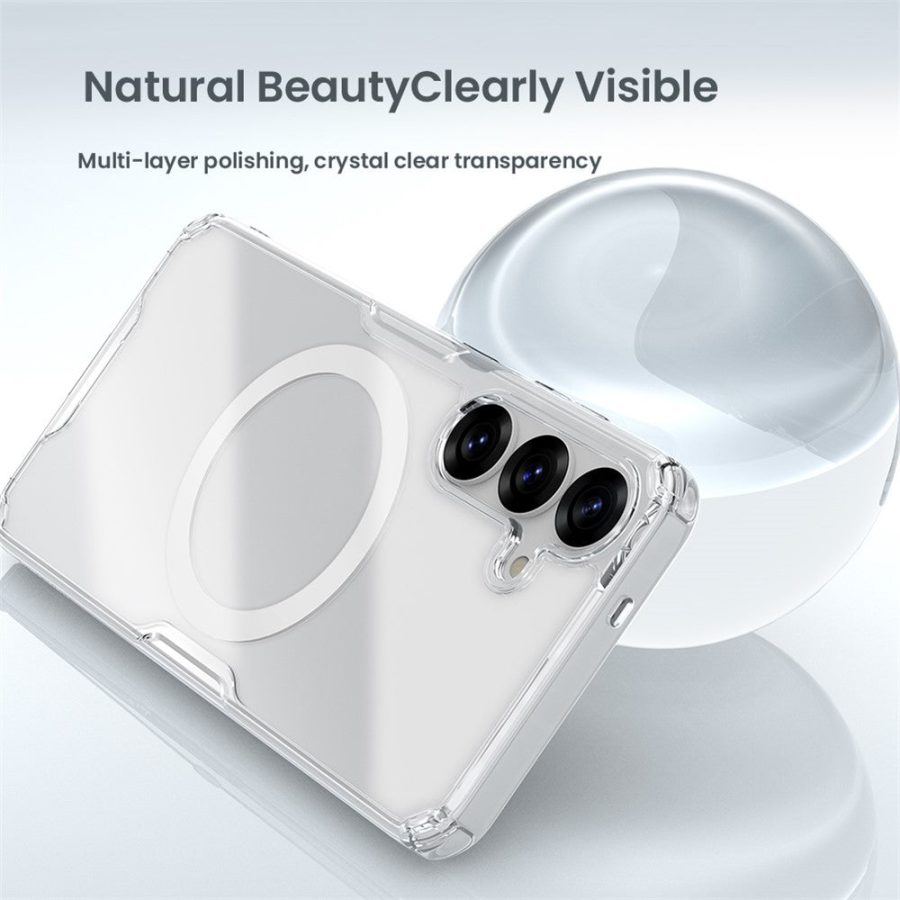NILLKIN Pro Series for Samsung Galaxy S25 Magnetic Case TPU - PC Clear Phone Cover