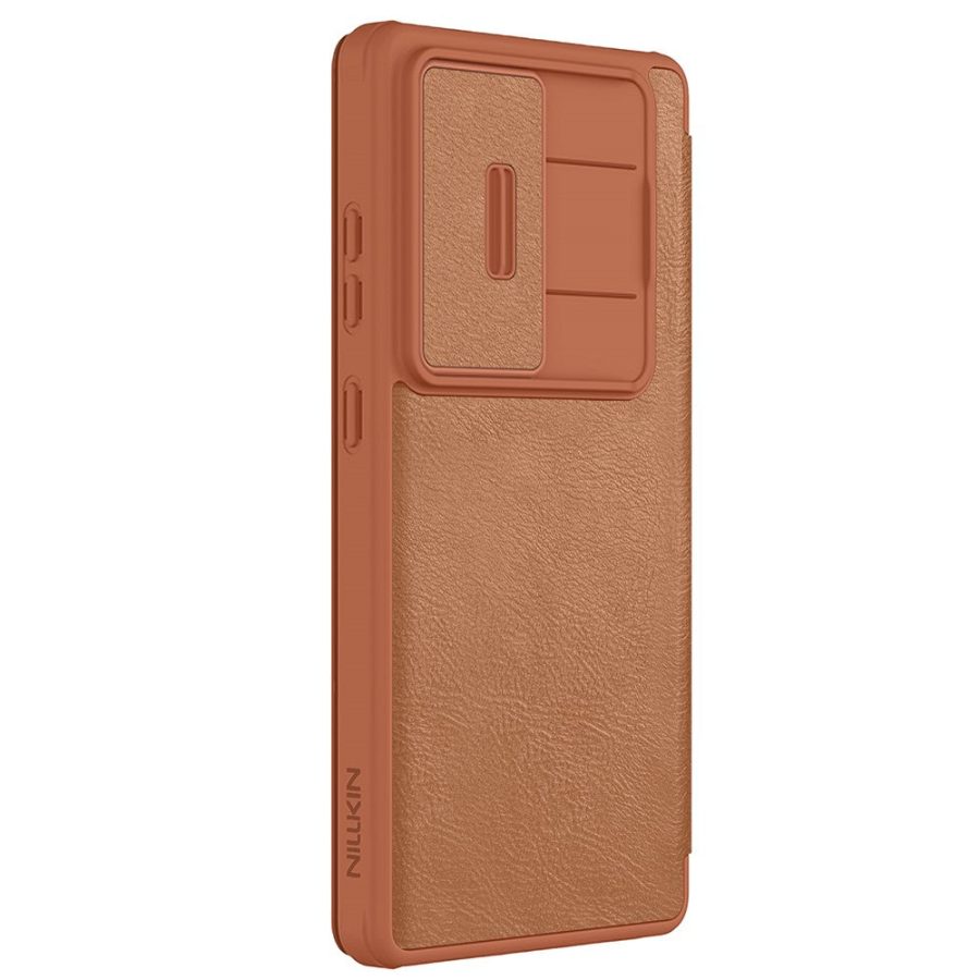 NILLKIN Qin Pro Series for Samsung Galaxy S25 Ultra Case with Card Slots Leather Phone Cover