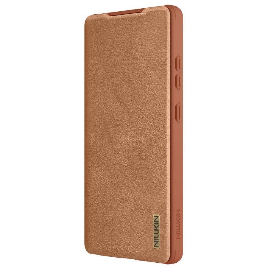 NILLKIN Qin Pro Series for Samsung Galaxy S25 Ultra Case with Card Slots Leather Phone Cover