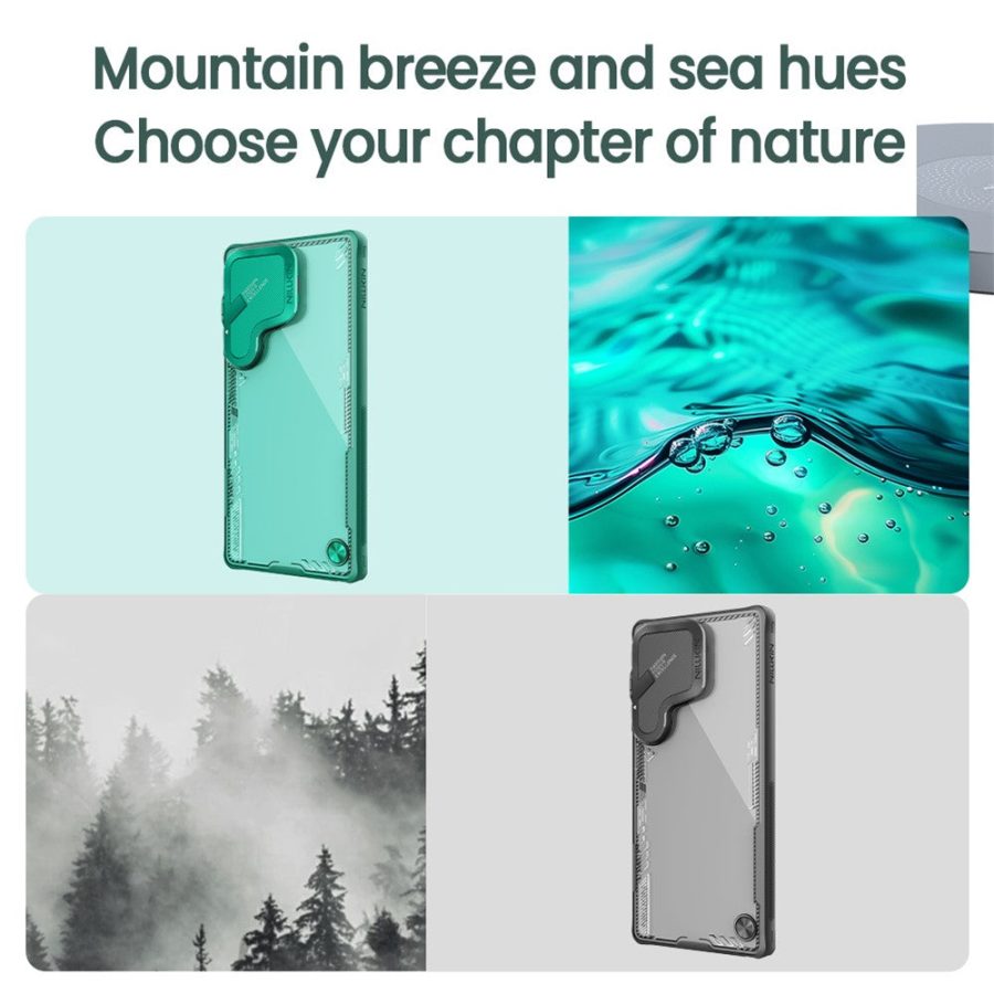 NILLKIN Iceblade CamProp For Samsung Galaxy S25 Ultra Case Lens Cover Kickstand PC - TPU Phone Cover