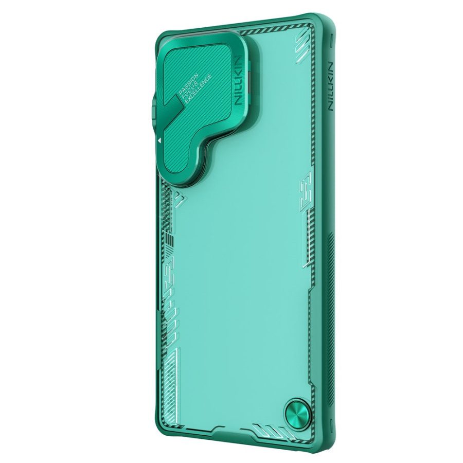 NILLKIN Iceblade CamProp For Samsung Galaxy S25 Ultra Case Lens Cover Kickstand PC - TPU Phone Cover