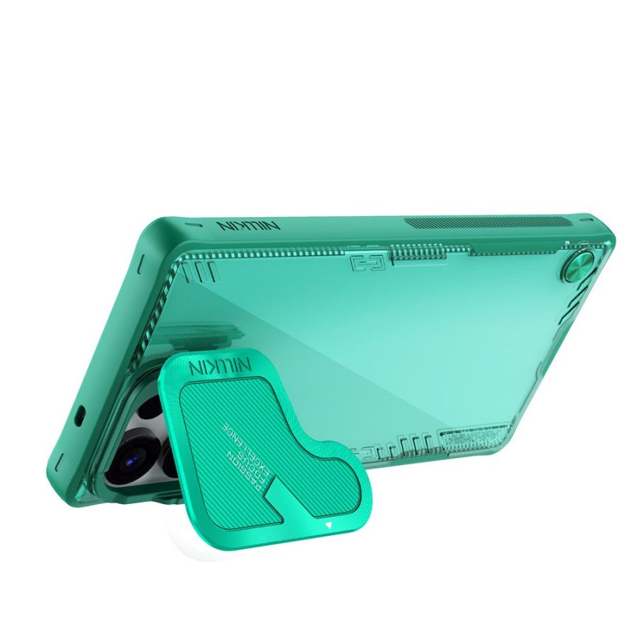 NILLKIN Iceblade CamProp For Samsung Galaxy S25 Ultra Case Lens Cover Kickstand PC - TPU Phone Cover