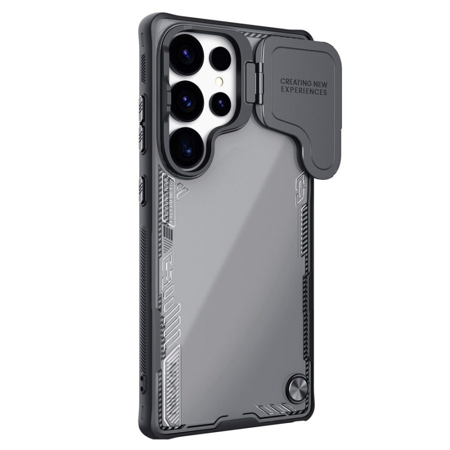 NILLKIN Iceblade CamProp For Samsung Galaxy S25 Ultra Case Lens Cover Kickstand PC - TPU Phone Cover