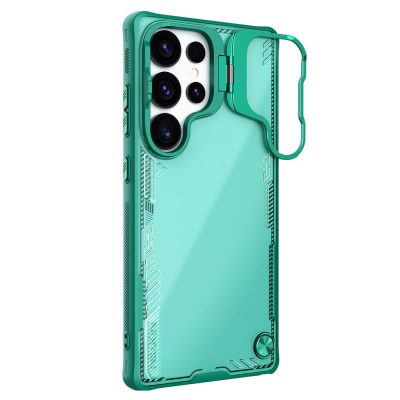 NILLKIN Iceblade CamProp For Samsung Galaxy S25 Ultra Case Lens Frame Kickstand PC - TPU Phone Cover