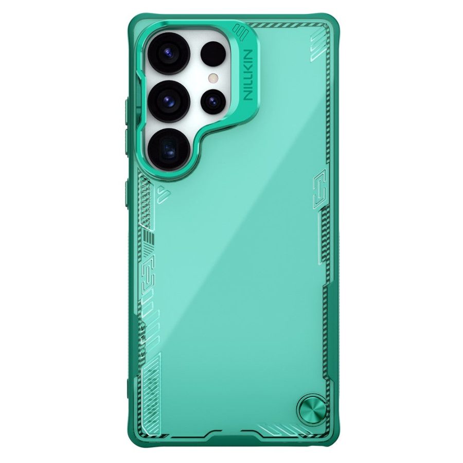 NILLKIN Iceblade CamProp For Samsung Galaxy S25 Ultra Case Lens Frame Kickstand PC - TPU Phone Cover