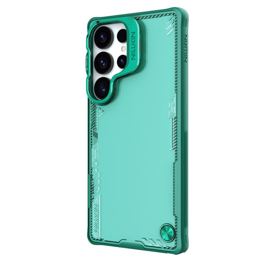 NILLKIN Iceblade CamProp For Samsung Galaxy S25 Ultra Case Lens Frame Kickstand PC - TPU Phone Cover