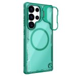 NILLKIN Iceblade CamProp For Samsung Galaxy S25 Ultra Magnetic Case Lens Frame Kickstand PC - TPU Phone Cover