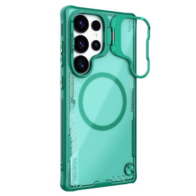 6601138958A-1 NILLKIN Iceblade CamProp For Samsung Galaxy S25 Ultra Magnetic Case Lens Frame Kickstand PC - TPU Phone Cover