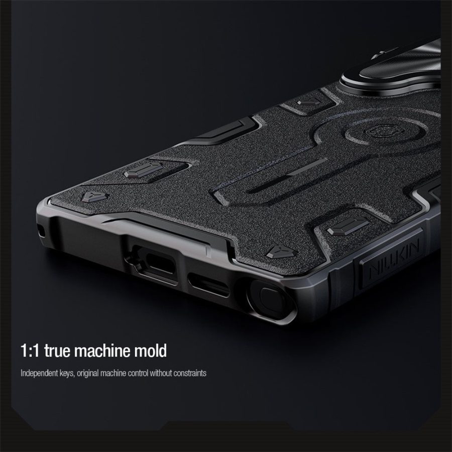 6601139261A-17 NILLKIN Camshield Armor Prop Case for Samsung Galaxy S25 Ultra Camera Lid PC - TPU Cover