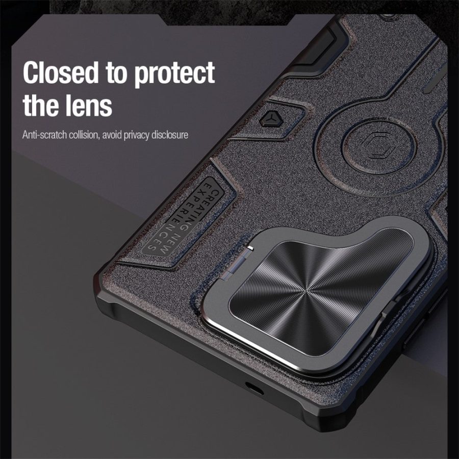 6601139261A-7 NILLKIN Camshield Armor Prop Case for Samsung Galaxy S25 Ultra Camera Lid PC - TPU Cover