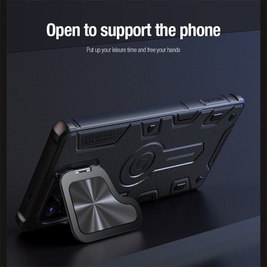 6601139261A-9 NILLKIN Camshield Armor Prop Case for Samsung Galaxy S25 Ultra Camera Lid PC - TPU Cover