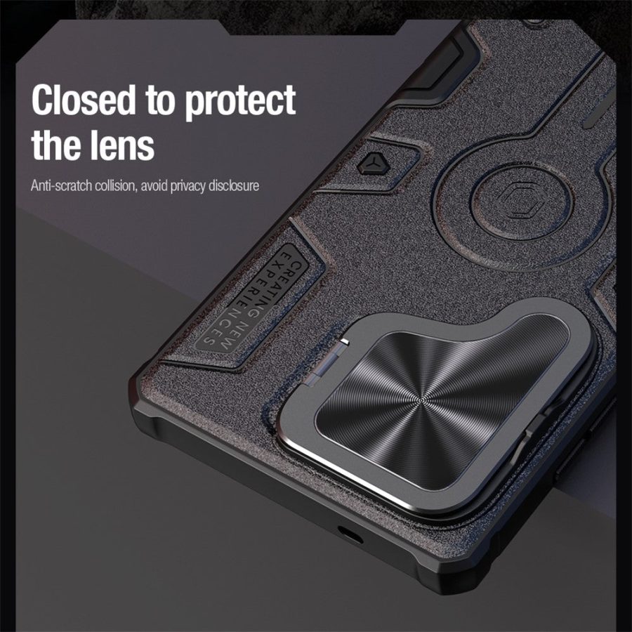 NILLKIN Camshield Armor Prop Magnetic Case for Samsung Galaxy S25 Ultra Camera Lid PC - TPU Cover