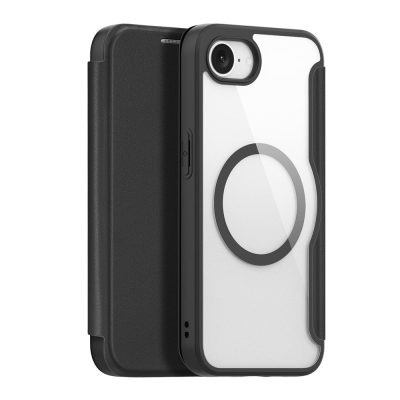 6601140448A-1 DUX DUCIS For iPhone 17e / 16e Leather Case Skin X Pro Series Flip Cover Compatible with MagSafe