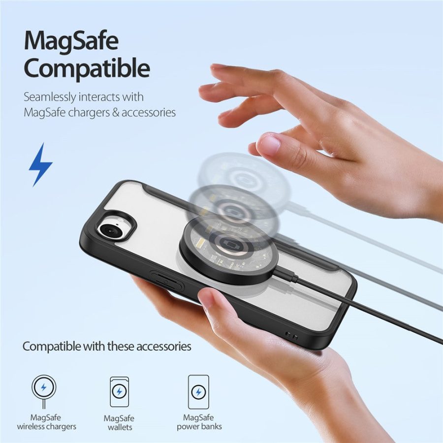 6601140448A-3 DUX DUCIS For iPhone 17e / 16e Leather Case Skin X Pro Series Flip Cover Compatible with MagSafe