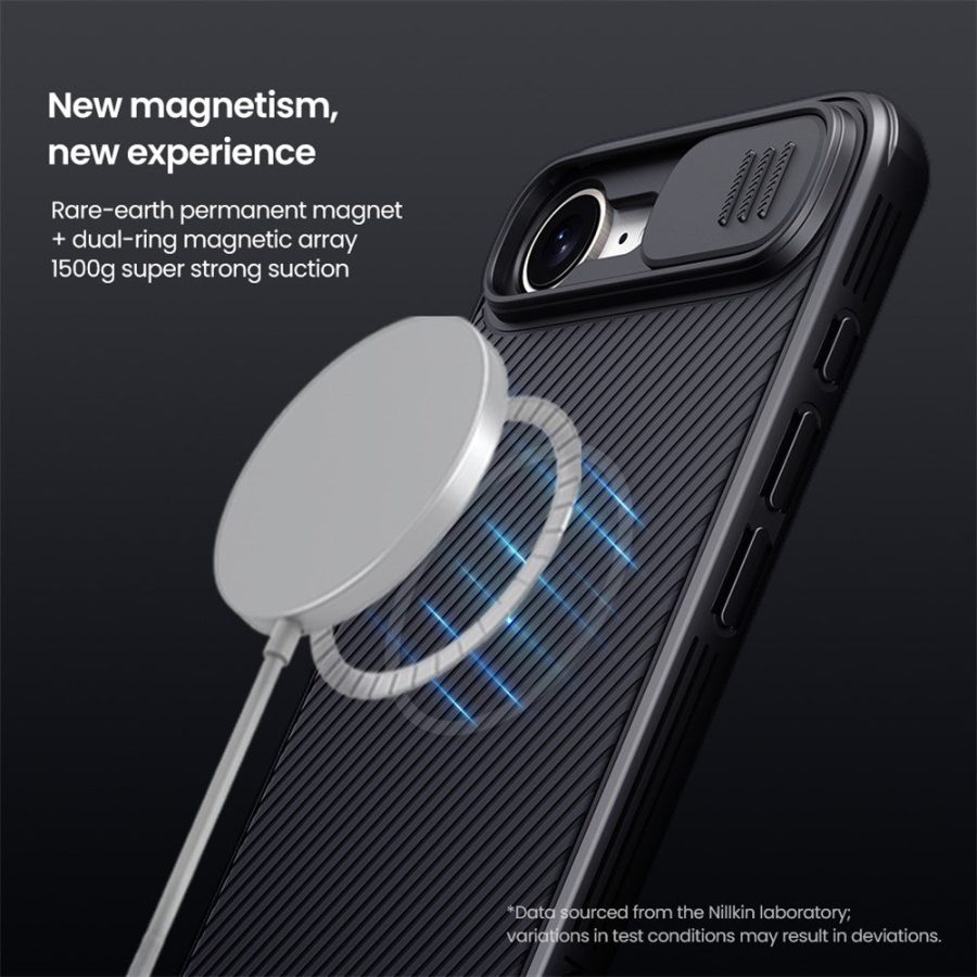 NILLKIN Camshield Pro for iPhone 17e / 16e Case Compatible with MagSafe TPU - PC Phone Cover with Slider Camera