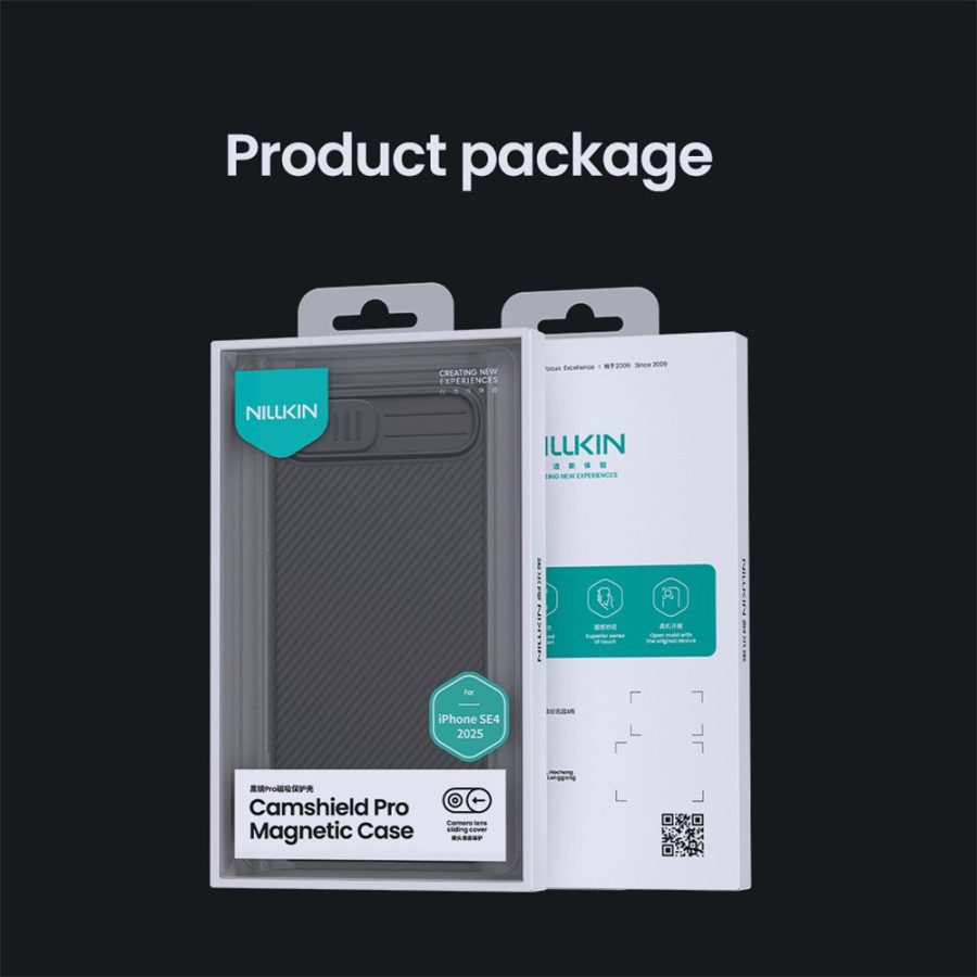 NILLKIN Camshield Pro for iPhone 17e / 16e Case Compatible with MagSafe TPU - PC Phone Cover with Slider Camera