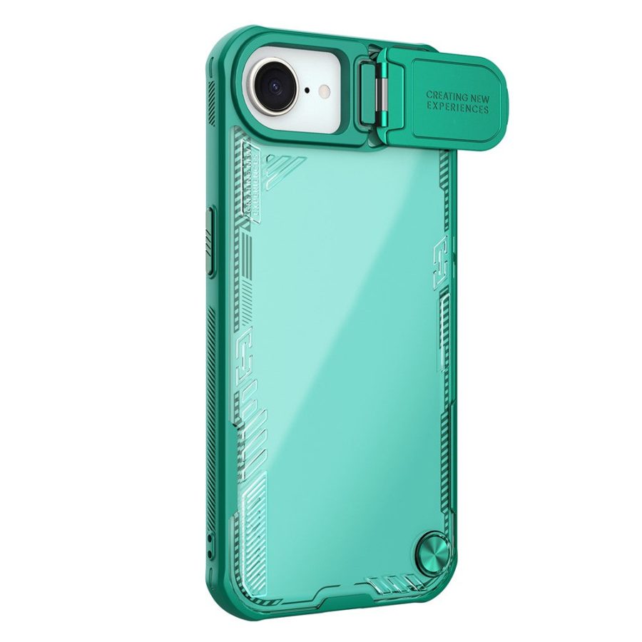 6601141485A-4 NILLKIN Iceblade CamProp For iPhone 17e / 16e Case Lens Cover Kickstand PC - TPU Phone Cover