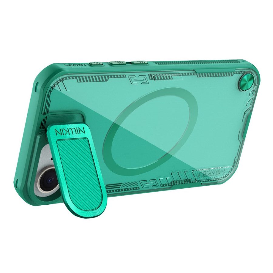 NILLKIN Iceblade CamProp For iPhone 17e / 16e Magnetic Case Lens Cover Kickstand PC - TPU Phone Cover