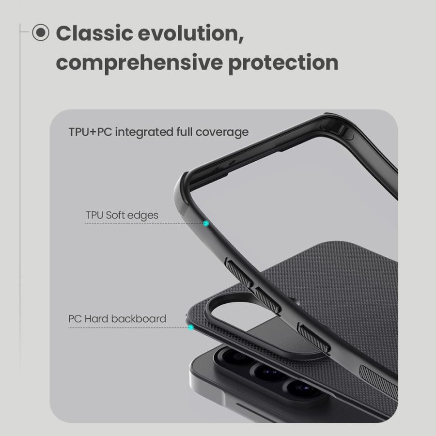 6601141808A-9 NILLKIN Frosted Shield Pro for Samsung Galaxy A56 Magnetic Case PC - TPU Phone Cover