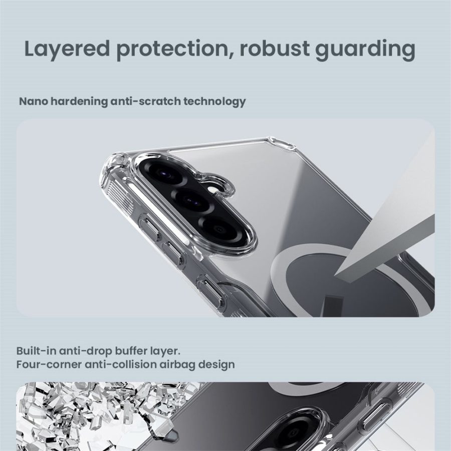 6601141918A-9 NILLKIN Nature Pro Series for Samsung Galaxy A56 Magnetic Case TPU - PC Ultra Clear Phone Case